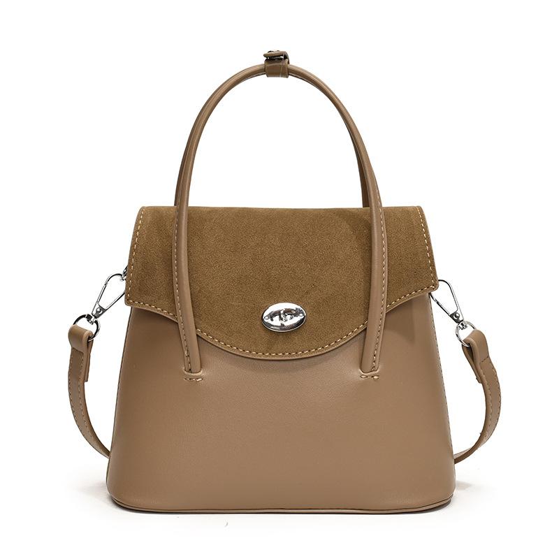 Textured Going Out Small Bag Bag Women's Autumn and Winter Casual Shoulder Crossbody Bucket Bag Suede Handbag