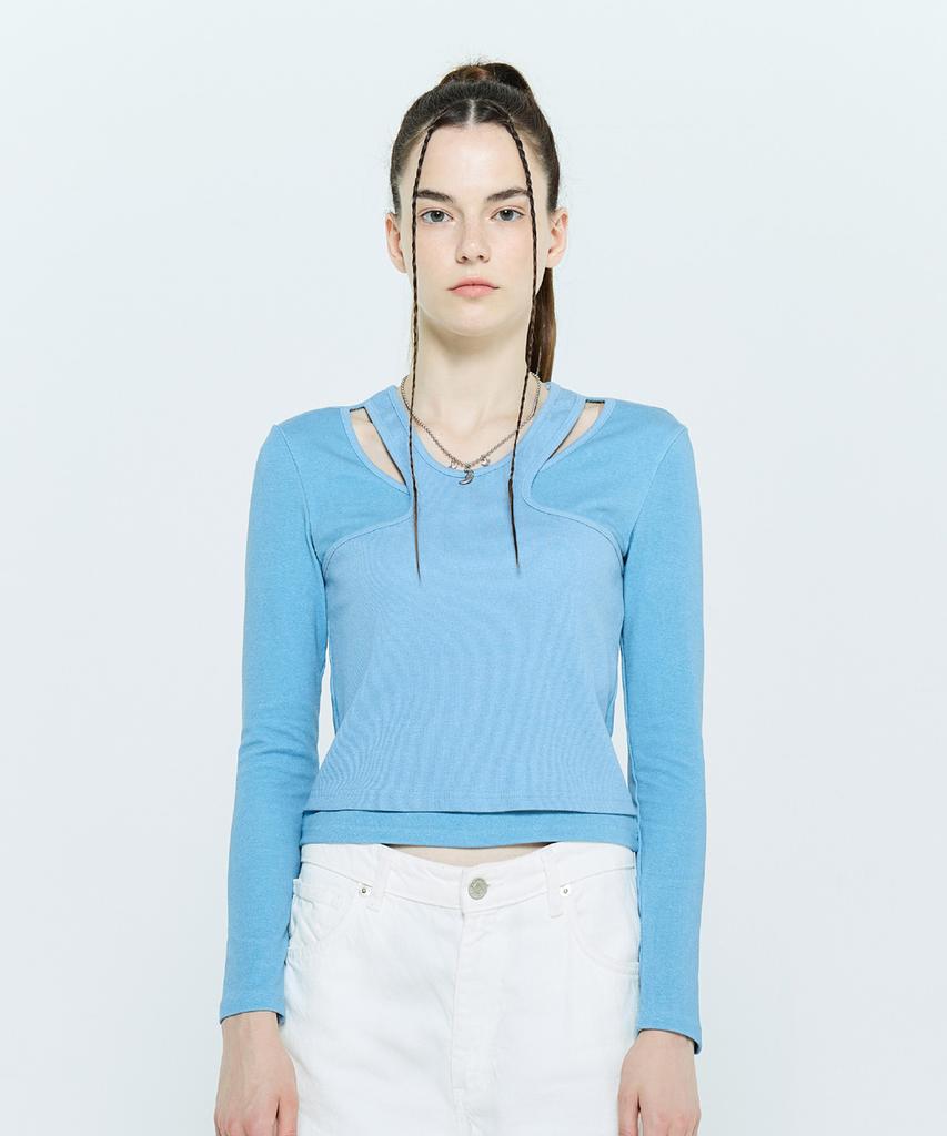 LARTIGENT L6 Pigment Double T-Shirt(Blue)
