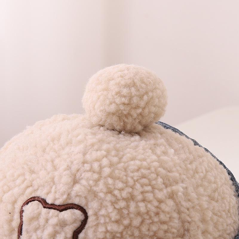 Children's Winter Duckbill Baseball Cap with Ear Protection - Korean Style, Trendy Design for Girls, Ages 2-6