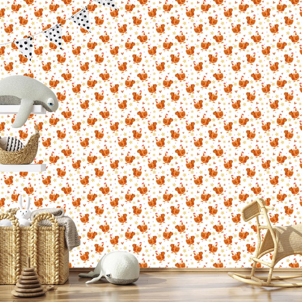 Kury White and Cream Wallpaper for Living Room and Bedroom 50x1000