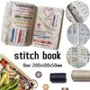 DIY Mini Sewing Book Kit Stitch Book Creative Embroidery Stitch Book Embroidery Instructions Book for Embroidery Lovers Beginner