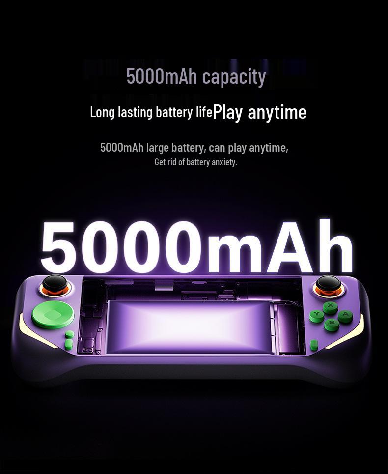 Console de jeu portable E6Plus Écran tactile HD 5", RK3566, Double système, Prise en charge WiFi et Screen Casting