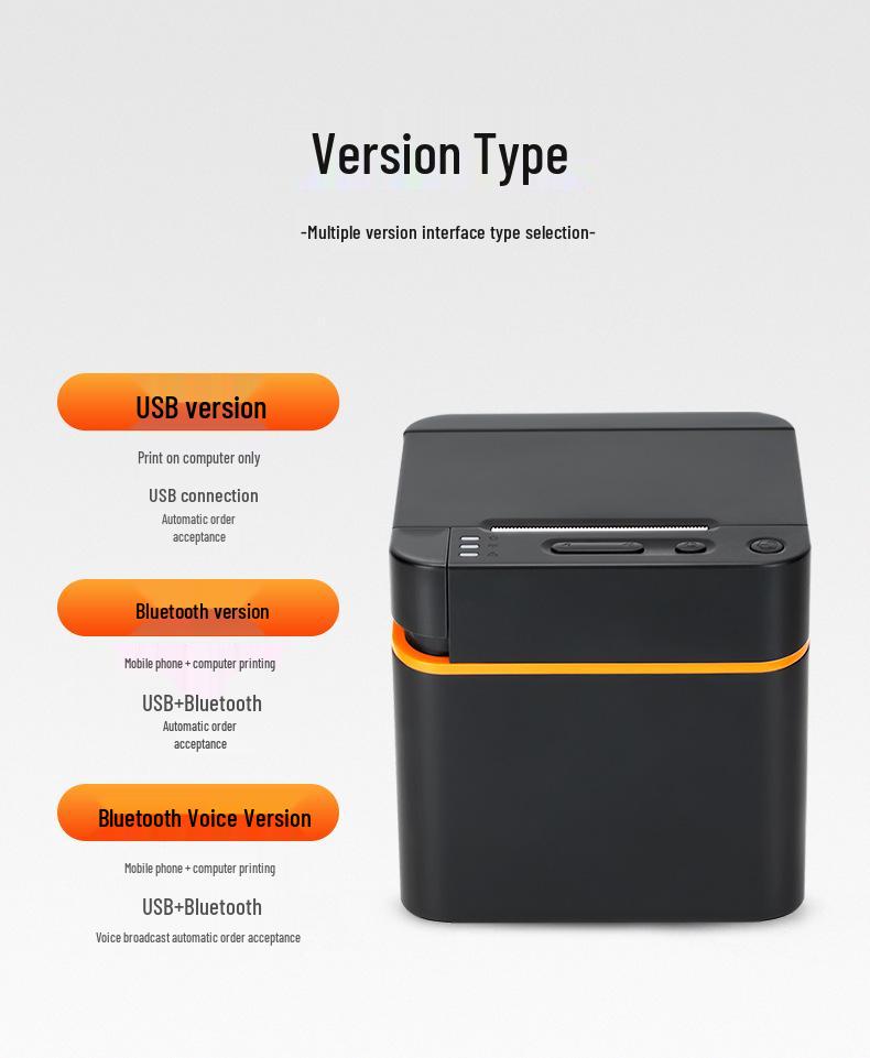 Youku 58E Bluetooth Thermal Receipt Printer for Supermarkets, Pharmacies, POS, and Takeaway Orders