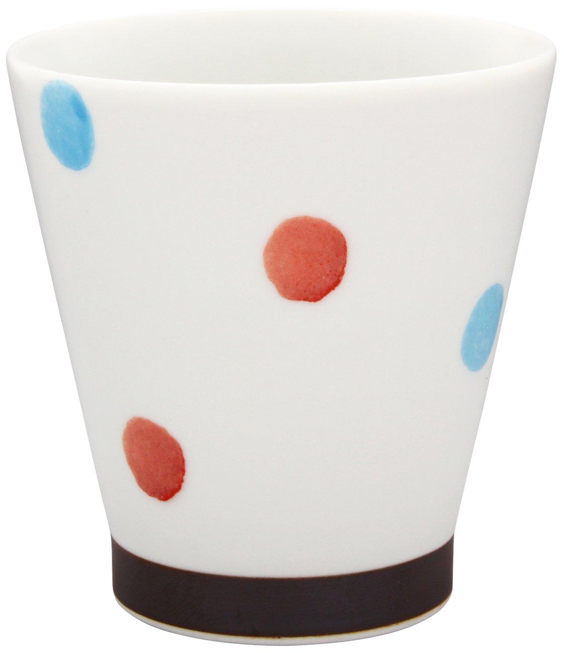 

aiwa Hasami Ware Бесплатная чашка с двумя цветными точками, красная 505392