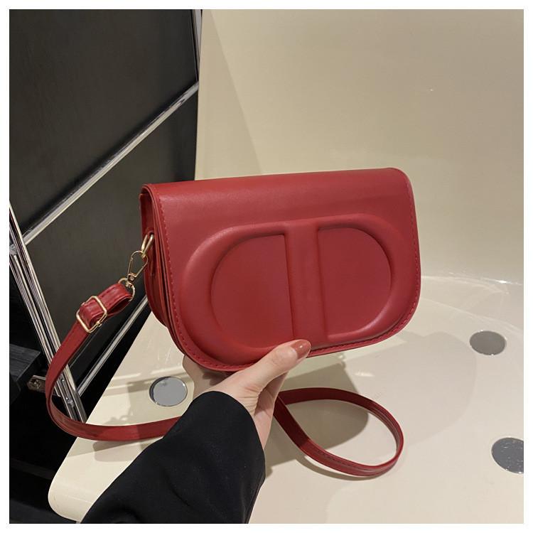 Minimalist Chic Texture Embossed Retro Small Square Women s Purse красный