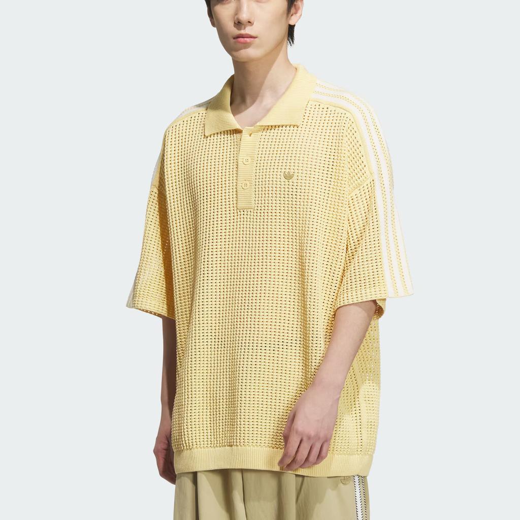 Adidas Originals SS25 Casual Loose Fit Short Sleeve Polo Shirt Men Tops KE5814