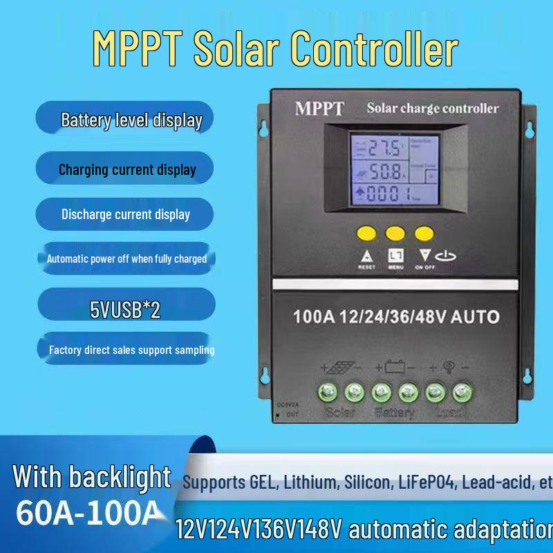 

Солнечный контроллер MPPT 60A/80A/100A с автоматической зарядкой 12V/48V для фотоэлектрических панелей Model SY4860-60A