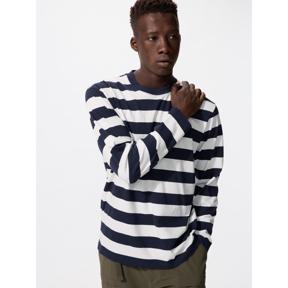 Uniqlo STripe T Long Sleeve  Wide