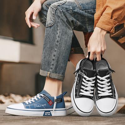 Men's Fashion Casual Low Top Skateboarding Shoes Boys Comfortable Sneakers Male Students Trending Soft Sole Classic Breathable Gym Non-slip