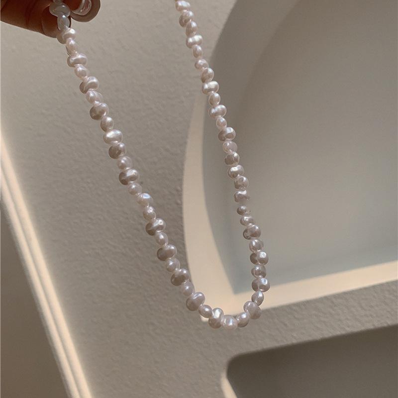 Baroque Pearl Necklace Niche Personality Simple Design Feeling Neck Chain Fresh and Creative New Item Decoration