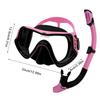 Professional Scuba Diving Mask & Snorkel Set for Adults Tempered Glass Panoramic View Swimming Training Snorkeling Kit