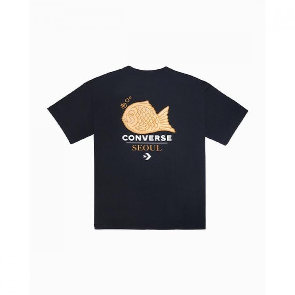 Converse Seoul CiTy Graphic T shirT Black Mch647 023