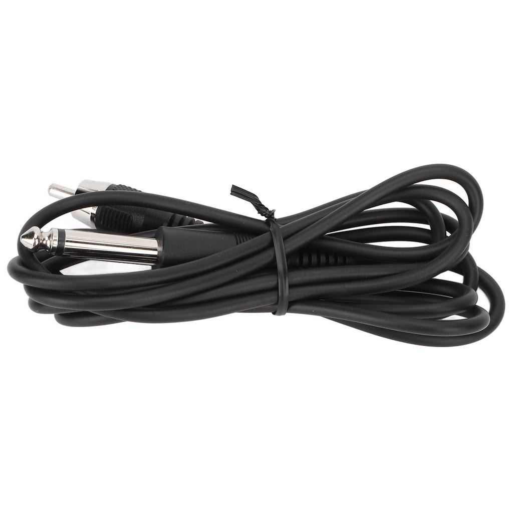 5.9ft RCA Tattoo Clip Cord Professional Flexible Silicone Tattoo Machine Clip Cord AccessoriesBlack