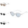 Vintage Metal Cat Eye Sunglasses With Uv400 Protection For Stylish Outdoor Wear
