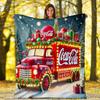 Christmas Gift Halloween Themed Cola Beverage Coca Cola Blanket Soft Home Furnishing Nap Decoration Four Seasons Warm Sherpa Blanket U15