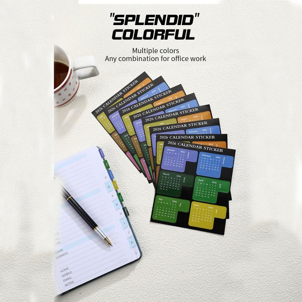 Barevné samolepky do plánovače DIY samolepky na rozvrh NOVÉ Poznámky do sešitu Škola