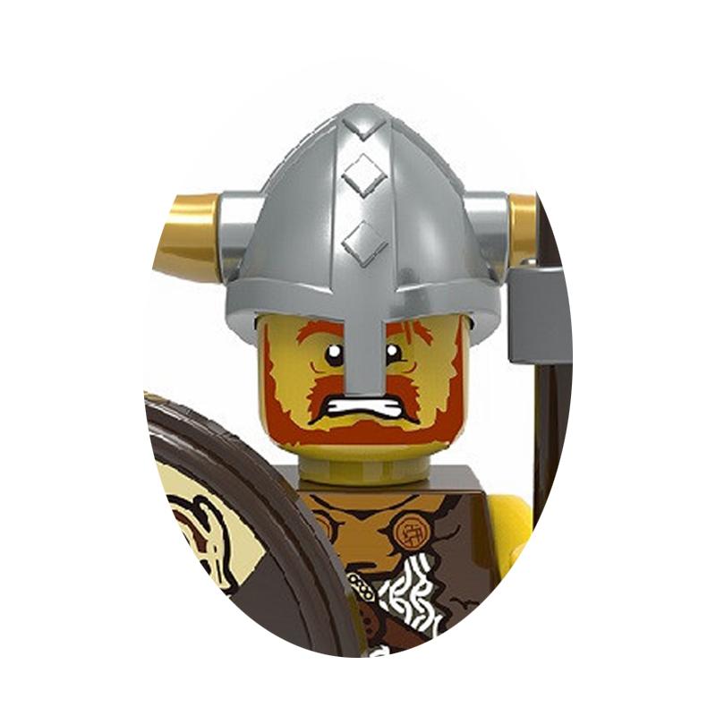 Medieval Military War Soldier Doll Building Block Spartan Soldier Crusader Roman Knight Weapon Sword Helmet Children's Toy Gifts