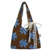 New Japanese Korean Style Beach Canvas Bag Fresh Flower Single Shoulder Bag Large Capacity Casual Vest Women's Bag