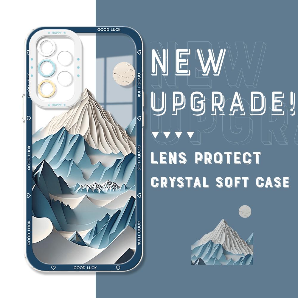 

Противоударный чехол с изображением астронавта и кристаллом, полное покрытие, защита камеры, прозрачный мягкий чехол для телефона Samsung Samsung A73 5G