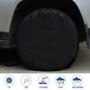 4 Piezas Cubierta de Neumático Impermeable Resistente a la Abrasión Negro Protector de Rueda de Neumático de Coche para RV