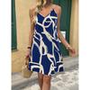 Elegant Spring and Summer New Printed Women's Camisole Dress