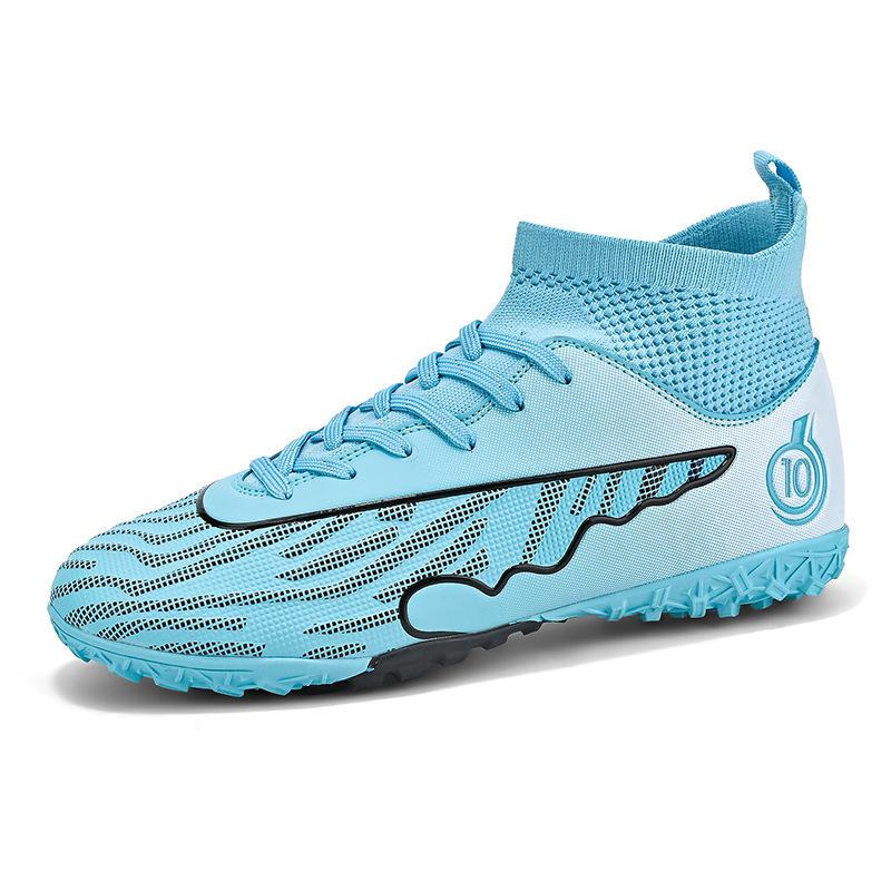 20252025 New High-top Football Shoes Men's and Women's Broken Nails Children's Long Nails Student Adult Training Sports Shoes