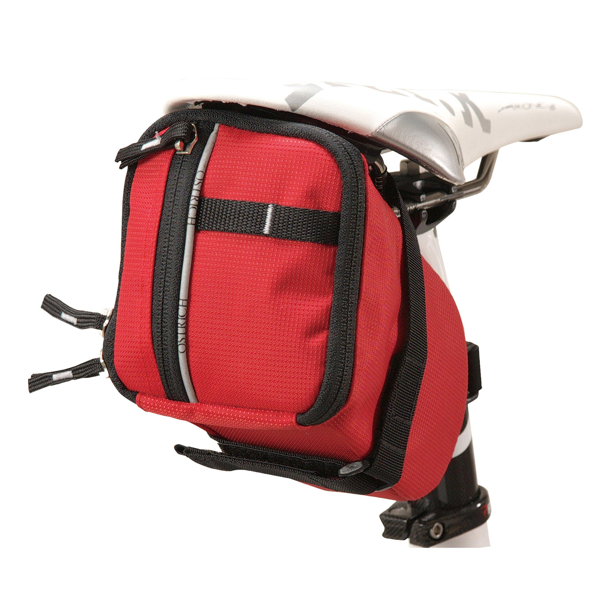 

Ostrich Saddle Bag Red [SP-605]