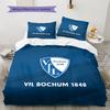 VfL Bochum Pattern Bedding Quilt Set  Home Decoration  Gift (1 * duvet cover + 2 * pillowcase  without core)