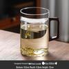 ZISIZ Glass Green Tea Cup with Crescent Filter