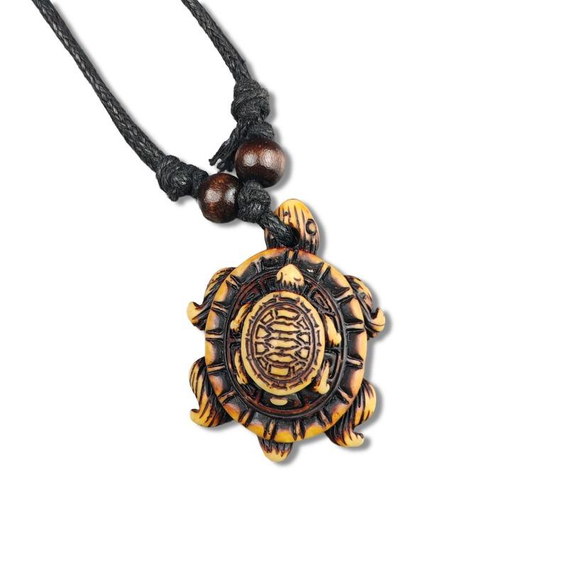 Vintage Animal Necklace, Springy Turtle Resin Jewelry Pendant, Sweater Chain Couple Accessories