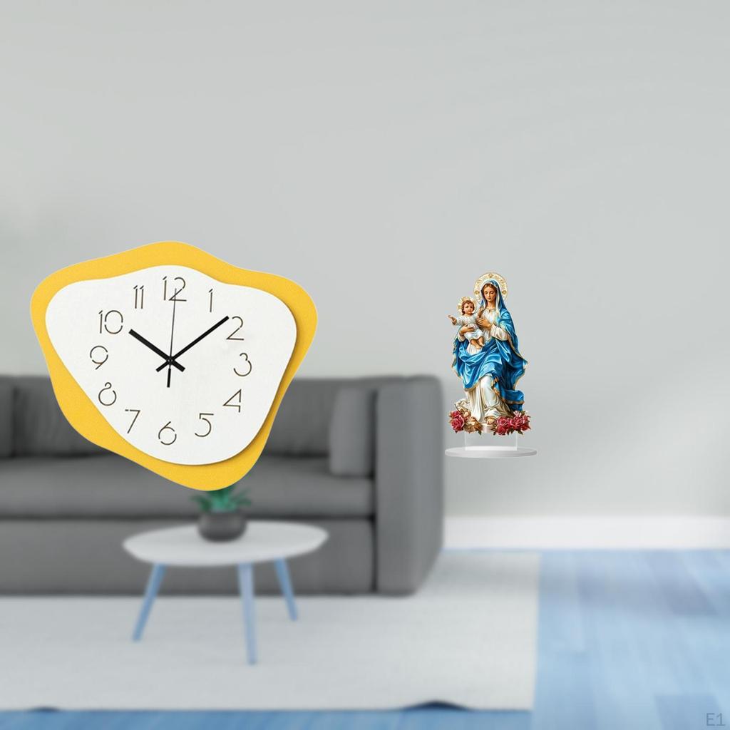 Modern Acrylic Wall Clock And Desktop Decor Unique Silent Timepiece Ornament for Office Kitchen