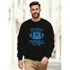Men's Detroit Football Logo Casual Crewneck Sweatshirt Established In 1929.