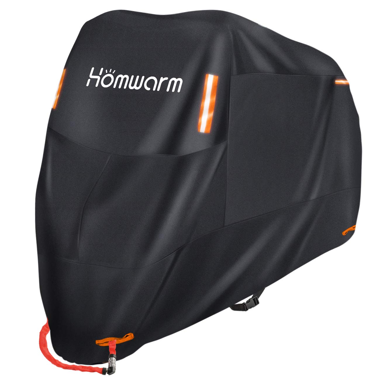 

Homwarm 300D Thick Waterproof UV Protection Anti-Theft Motorcycle Cover with Storage Bag (XXL, Black) XXL чёрный