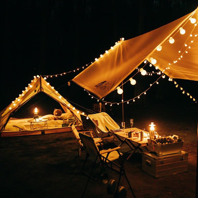 MOTIE (MOTIE) String Lights, Outdoor Camping Light Equipment, LED Colorful Lights, Star Lights, Christmas Tent Lights, Decorative Lights
