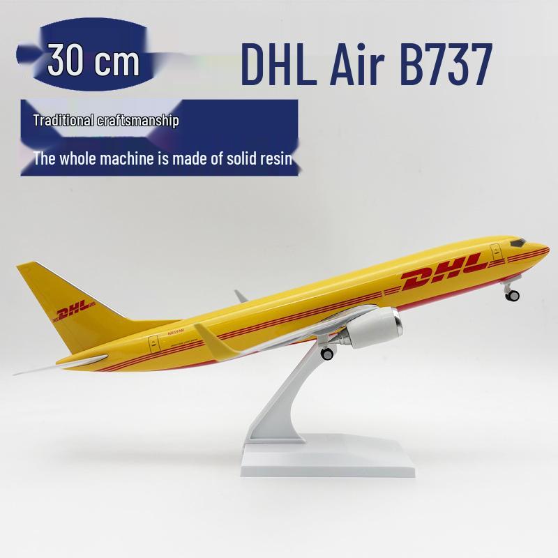 

DHL Boeing 737 Cargo Plane 30CM Solid Model