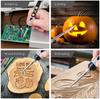 45 IN 1 Soldering Iron Kit 80W Pyrography Set Temperature Adjustable for Cork Leather Engraving Wood Carving