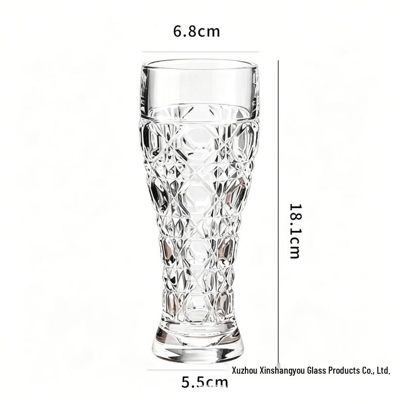 Shangqi Embossed 'Little Waist' Glass Tumbler