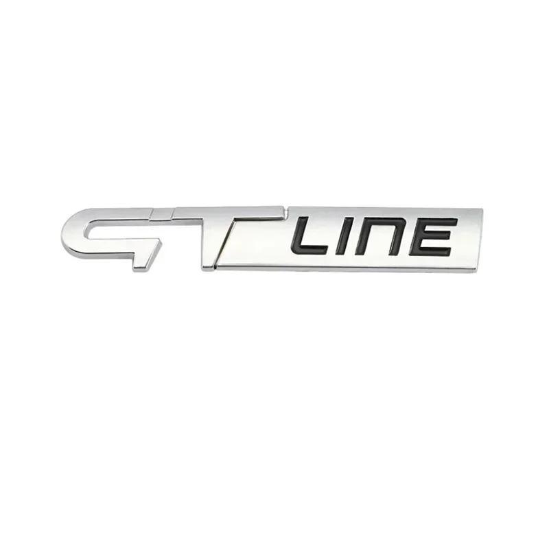 3D Metal GT RS LINE Rear Boot Side Emblem Sticker Decals for Logan Clio Megane 2 3 4 Captur Twingo Duster Kadjar
