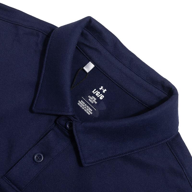Under Armour Training Comfortable Breathable Casual Polo Shirt Men Tops Blue 1387341-410