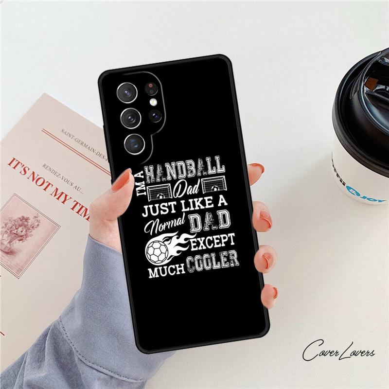 Handball Handballer phone case For Samsung Galaxy S24 S25 S23 S22 Ultra Note 10 20 Plus S20 S21 FE Cover