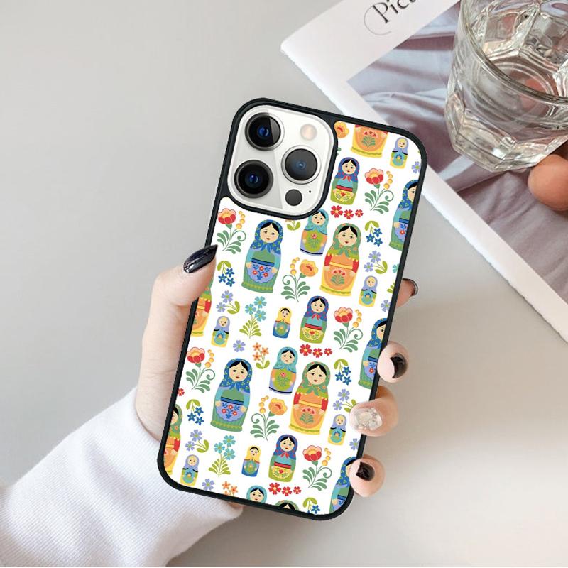Russian Dolls Matryoshka Phone Case For iPhone 17 Air 16 15 14 Max Plus 11 12 13 Pro Max Phone Cover coque