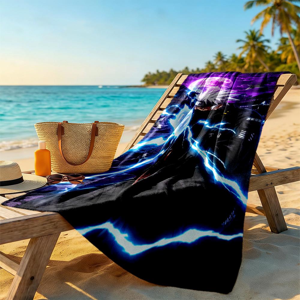 Naruto Beach Towel Super Soft & Absorbent Comfortable Lightweight Suitable for Swimming, Gym, Camping, Yoga Vacation