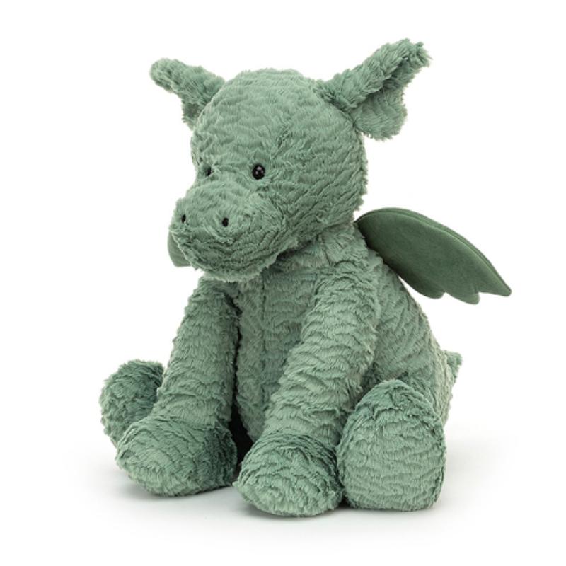 JELLYCAT Wave Fur Series Dragon Animal Doll Plush Figure 44cm/23cm Height