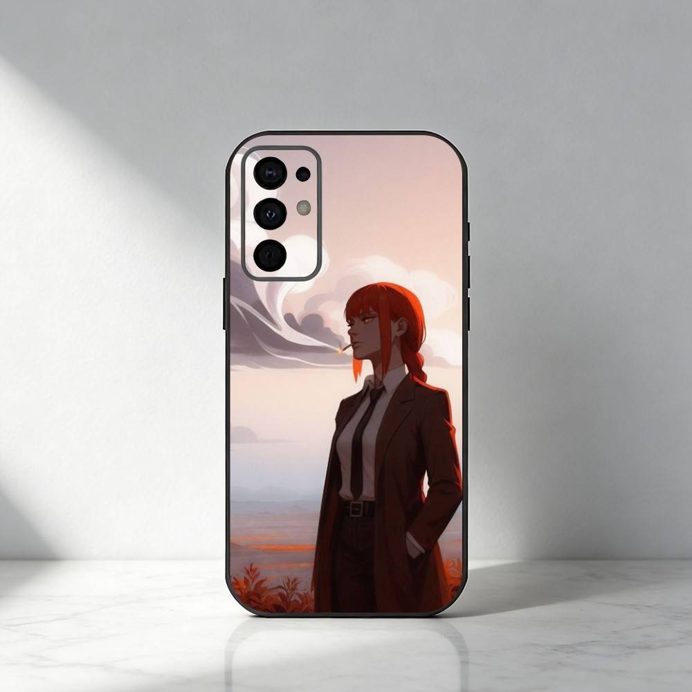 Anime C-Chainsaw M-Makima  Phone Case For Samsung S25,S24,S21,S22,S23,S30,Ultra,S20,Plus,Fe,Note,5G Black Cover