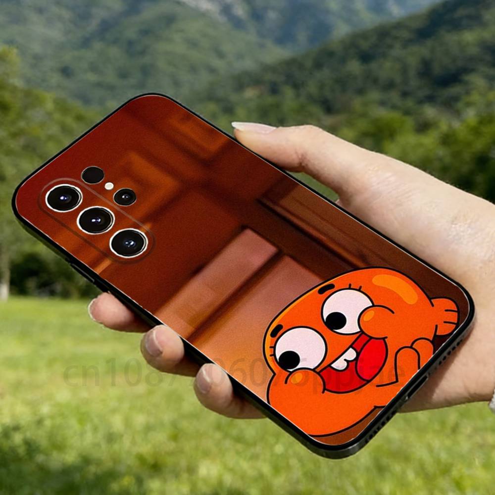 

Darwin Watterson Phone case For Samsung Galaxy A53,51,72,73,31,30,42 Soft Silicone Black Cover SamsungA11