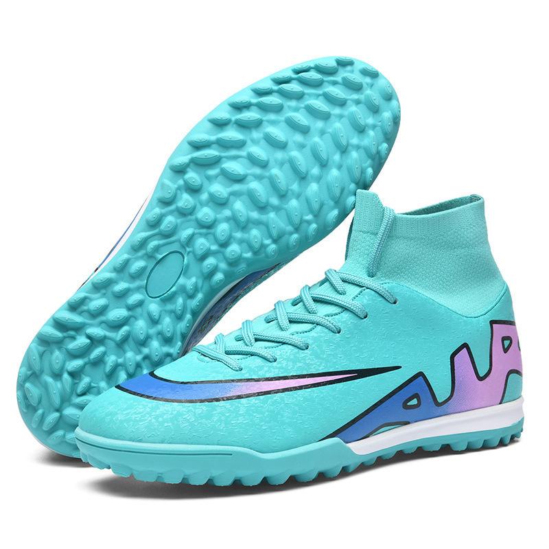 2025 new high-top football shoes AG long nails TF broken nails youth men's and women's shoes training competition sports shoes