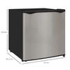 35L Mini Freezer, -24 degrees C to -14 degrees C Temperature - Silver Tone