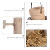Handmade Wood Garden Accessory Small Water Wells Ornament with Bucket For Miniature Scene Landscape Decoration