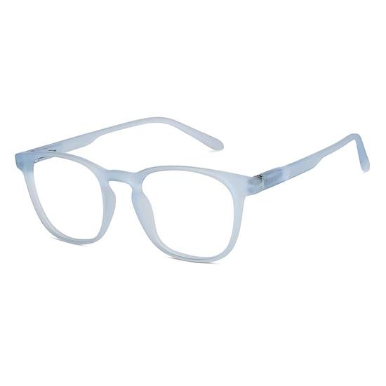 HUSTLR Zero Power Bluecut & Antiglare Computer Eyeglasses| Peyush Bansal Glasses | For Men & Women | Medium | LB E14058-W