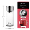Xinuo Portable Double-Wall Glass Tea Infuser Bottle